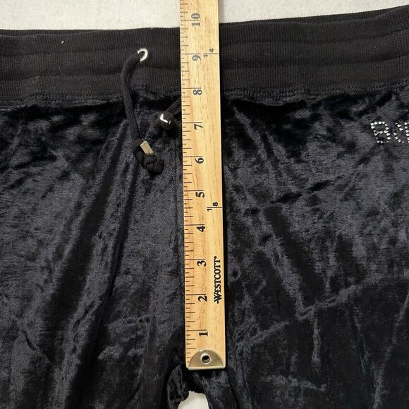 BCBG Max Azria Women's XL Velour Sweatpants Capri 22" Inseam Rhinestone Pants - Picture 15 of 16